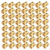 Ipetboom 100 Stück Kupferlegierung Einbettmutter mit Rändelmuster...