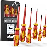 VDE Schraubendreher Set magnetisch - 6-teilig - 3 Kreuz - 3 Schlitz -...