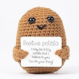 XBOCMY Pocket Hug Positive Kartoffel, Kreative Strickwolle Kartoffel Puppe,...