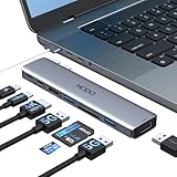 HODO USB C Adapter für MacBook Pro Air, MacBook Hub 8-in-2, Mac Pro...