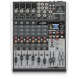 Behringer XENYX X1204USB Premium 12-Input 2/2-Bus Mixer mit XENYX Mic...
