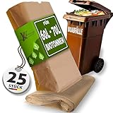 Biotonnenmüllsäcke 60L - 70L I 25Stk Müllbeutel Biotonne I...