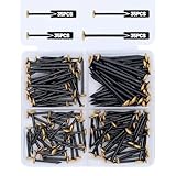 PWGHWG 140 Stück Bildernägel Set 20/25/30/40mm, Stahlnägel mit Goldener...
