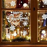 190PCS Weihnachten Fenstersticker, Fensterbilder, Doppelseitige...