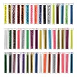 glitzer basteln in 48 Farben, Bastelglitzer und Glitzerpulver zum Basteln,...