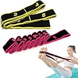 2 Stück Yoga Stretch Gurt, Resistance Bands, Fitnessbander, Training...