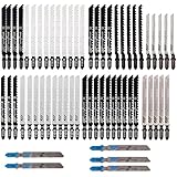 IBOPUXIU 52tlg. Stichsägeblätter Set, T-Schaft Stichsägeblatt mit...