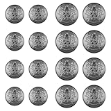 16 Stück 18mm 25mm Silber Glänzend Knöpfe für Mantel Knöpfe zum...