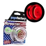 YoyoFactory SPINSTAR LED Yo-yo - ROT (Leuchtendes Jojo, Ideal für...