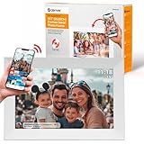 DENVER Digitaler Bilderrahmen Weiß 10,1 Zoll mit WLAN – Frameo Digital...