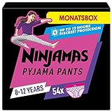 Ninjamas Nachthöschen / Höschenwindeln für Mädchen (27-43kg), 54 Pyjama...