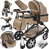 KESSER® Loops 3 in 1 Kinderwagen Kombikinderwagen Komplett-Set inkl....