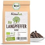 Langpfeffer ganz BIO | 100g | bengalischer Langer Pfeffer | Stangenpefffer...