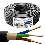 M&G Techno 25m NYY-J 3x1,5 mm² Erdkabel Elektro Strom Kabel Kupfer...