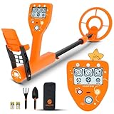 SUNPOW Metal Detector for Children - Exclusive Cartoon LCD Display, IP68...