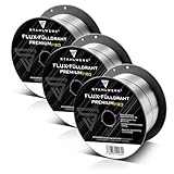 STAHLWERK MIG MAG Premium Schweißdraht - Fülldraht 3er Set E71T-GS Ø 0,9...