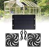 TGKYK Solar Ventilator 12v 10W, 2 Stück Solarlüfter, IP65 Wasserdicht...