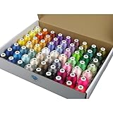 Simthread 63 Brother Farben Polyester Stickmaschine Garn Kit 40 Gewicht...