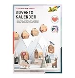 folia 9388 - Adventskalender Bastelset VILLAGE IN THE SNOW, 113-teiliges...