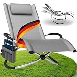 ELONEO Schaukelliege Outdoor mit Tasche, Relaxliege bis 180 kg...
