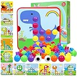 Giugio Mosaik Steckspiel für Kinder, Montessori Spielzeug ab 3+ jahre,...