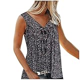 Floral Gedruckt Blumen Tanktops Träger Tops für Damen T-Shirt Damen...