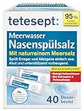 tetesept Meerwasser Nasenspülsalz bei Schnupfen und Pollenallergie – 40...