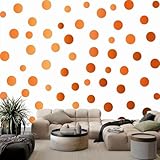 Kind Vlies Fototapete 200 x 140 cm – Kupferfarbene Punkte Bohème-Stil...