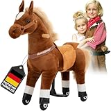 Miweba Pony Amadeus | Reitpferd auf Rollen - Pferd für Kinder -...