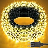 LED Lichterkette Innen Außen 30m, 300er LED Lichterkette Weihnachtsbaum, 8...