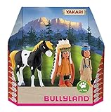 Bullyland 43309 - Spielfiguren Set Indianer Yakari, Regenbogen und kleiner...