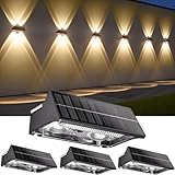 AIXPI Solar Zaunleuchten für Außen, 11 Lichtmodi Solar Wandleuchte Aussen...