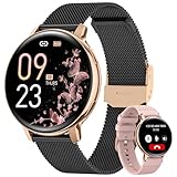 NAIXUES Smartwatch Damen mit Telefonfunktion, 1,39' Touchscreen Fitnessuhr...