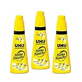 3 x UHU Alleskleber flinke flasche, 3 x 90g