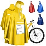 Premium Regenponcho Fahrrad wasserdicht SEHR GUT GETESTET - Regencape...