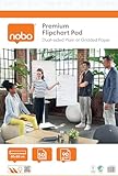 Nobo Premium Flipchart-Block 60 x 85 cm, doppelseitiges Flipchart-Papier,...