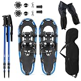 SOARS 4-in-1-Schneeschuh-Set, Aluminium-Schneeschuhe mit...