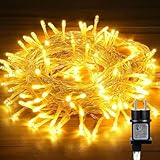LED Lichterkette Außen, 10M 80 LED Outdoor Strom Lichterketten mit...