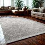 MY-RUG Handgemachter Wollteppich aus gewalkter Schurwolle, weicher...