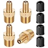 4 Stück Messing Adapter Luftfüller, 1/4 NPT Inflation Adapter,...