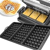 Waffeleinsatz kompatibel mit Tefal OptiGrill XL, 4in1 XL, 2in1 XL, Elite...