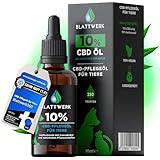 Blattwerk360 10% CBD Öl für Hunde & Katzen - FÜR GROß & KLEIN - Hanföl...