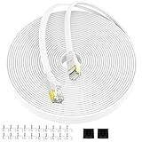 CAT6 Ethernet-Kabel, 9,2 m, mit geschirmtem RJ45-Stecker, goldfarben, für...