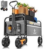 KESSER® Bollerwagen faltbar Handwagen Transportkarre max. 150kg Tragkraft...