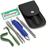 MYDAISY Zeckenzange 5er Set mit Etui -Zeckenschutz für Menschen Haustiere...