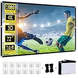 Aininxun Projektor Leinwand Beamer Leinwand 72 Zoll Projector Screen...