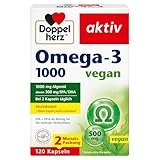 Doppelherz Omega-3 1000 vegan - Hochdosierte Omega-3-Fettsäuren EPA und...