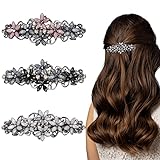 3 Stück Elegante Haarspangen für Damen Mädchen, Glitzernde Mode...