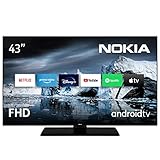 Nokia 43 Zoll (108cm) Full HD Fernseher Smart Android TV (LED, WLAN, HDR,...