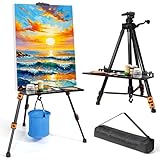 VAIIGO Staffelei Metall höhenverstellbar 52–162 cm, stabile Atelier- &...